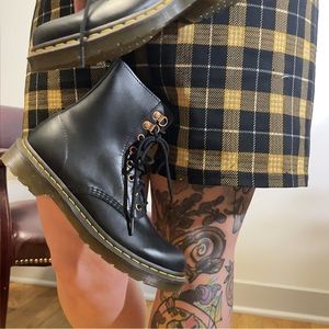 1490 rose gold hardware leather mid calf boots NWOT